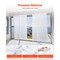 White Sheer Curtains Set of 2 Panels Rod Pocket Lightweight Window Drapes